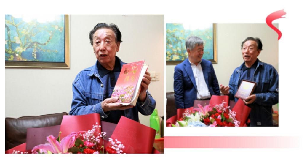 山影集團領(lǐng)導(dǎo)向抗美援朝老戰(zhàn)士、老同志頒發(fā)紀(jì)念章